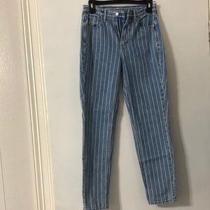American Eagle striped mom jean size 00